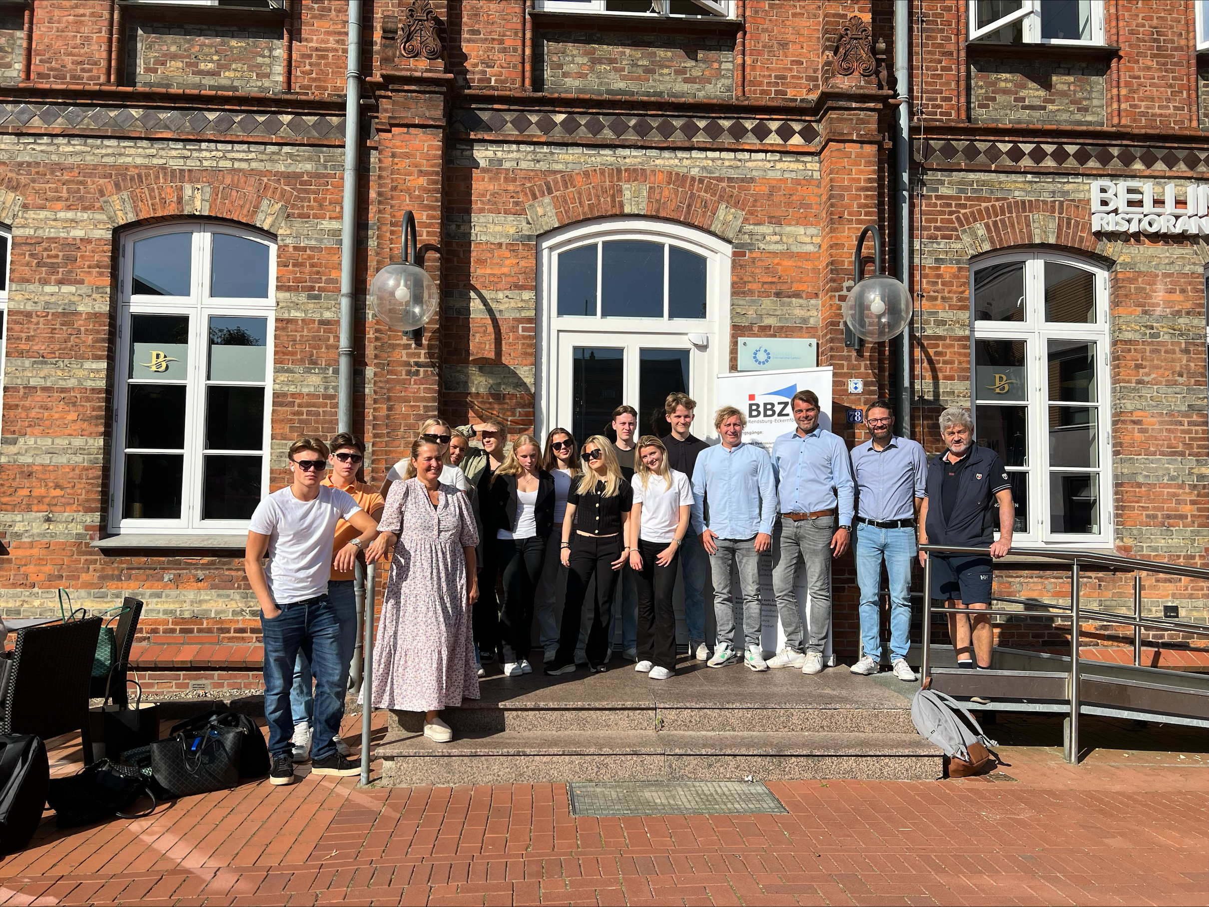 Gruppenbild Ersamus September 2024 Eckernfoerde Erasmus+ Schüleraustausch mit Norwegen